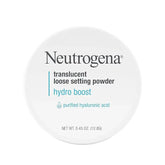 Neutrogena Hydro Boost Translucent Loose Setting Powder with Purified Hyaluronic Acid for Smooth Skin, Blurs Imperfections and Sets Makeup, Lightweight Face Powder, .44 oz