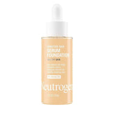 Neutrogena Healthy Skin Sensitive Skin Serum Foundation with Pro-Vitamin B5, Color Correcting & Pore Minimizing Liquid Foundation & Face Serum, Buildable Coverage, Light 03, 1 oz