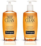 Neutrogena Deep Clean Daily Facial Cleanser with Beta Hydroxy Acid for Normal to Oily Skin,Alcohol-Free,Oil-Free & Non-Comedogenic,6.7 fl. oz,(Pack of 2)