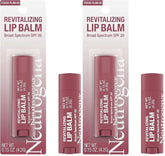 Neutrogena Revitalizing Tinted Lip Balm with SPF 20, Hydrating Tinted Lip Care with Sunscreen, Moisturizing Sheer Tint for Softer, Healthier-Looking Lips, Sheer Fresh Plum 60, 0.15 oz (Pack of 2)