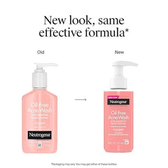 Neutrogena Oil-Free Pink Grapefruit Pore Cleansing Acne Wash and Daily Liquid Facial Cleanser with 2% Salicylic Acid Acne Medicine and Vitamin C, 6 fl. oz, 3 Pack