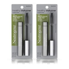 Neutrogena Healthy Volume Lash-Plumping Mascara, Volumizing and Conditioning Mascara with Olive Oil to Build Fuller Lashes, Clump-, Smudge- and Flake-Free, Black 02, 0.21 oz (Pack of 2)