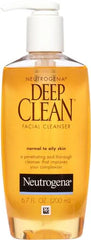 Neutrogena Deep Clean Daily Facial Cleanser with Beta Hydroxy Acid for Normal to Oily Skin, Alcohol-Free, Oil-Free & Non-Comedogenic, 6.7 fl. oz