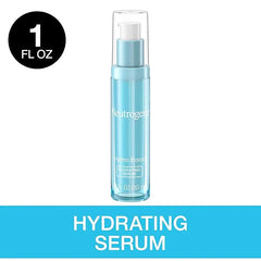 Neutrogena Hydro Boost Hydrating Hyaluronic Acid Face & Neck Serum, Fast-Absorbing Daily Facial Moisturizer with Purified Hyaluronic Acid for Hydrated Skin, Oil-Free & Non-Comedogenic, 1 fl. oz