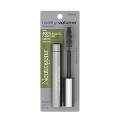 Neutrogena Healthy Volume Lash-Plumping Mascara, Volumizing and Conditioning Mascara with Olive Oil to Build Fuller Lashes, Clump-, Smudge- and Flake-Free, Black 02, 0.21 oz (Pack of 2)