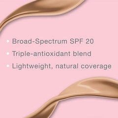 Neutrogena Healthy Skin Liquid Foundation Makeup with Broad Spectrum SPF 20 Sunscreen, Lightweight, Medium Coverage Makeup with Sunscreen and Pro-Vitamin B5, Natural Beige 60, 1 fl. oz