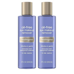 Neutrogena Oil-Free Eye Makeup Remover & Cleanser, Gentle & Non-Greasy Makeup Remover for Waterproof Mascara, 8 fl. Oz, 2 Pack