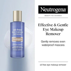 Neutrogena Oil-Free Eye Makeup Remover & Cleanser,Gentle & Non-Greasy Makeup Remover for Waterproof Mascara,8 fl. Oz,(Pack of 4)