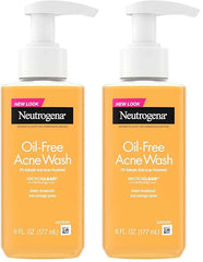 Neutrogena Oil-Free Acne Face Wash, Breakout Prone Skin Facial Cleanser with 2% Salicylic Acid Acne Treatment for Face, 6 fl. oz (Pack of 2)
